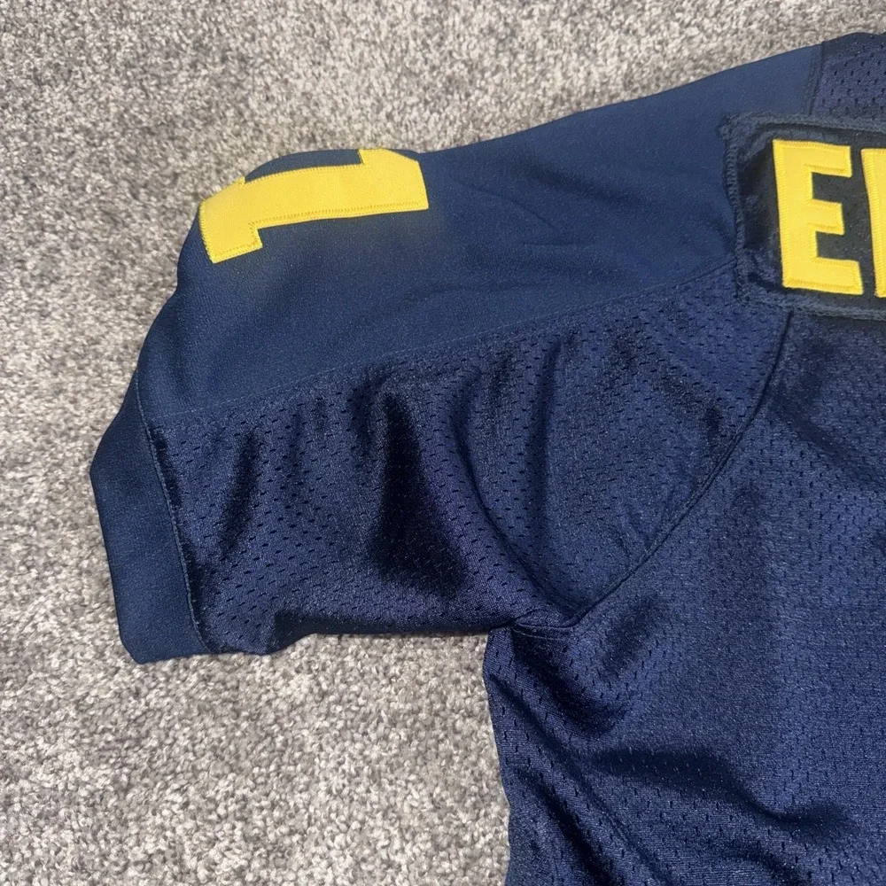 Nike Michigan Wolverines EDWARDS #1 NCAA‎ Football Jersey Sz 50 Navy Blue Sewn